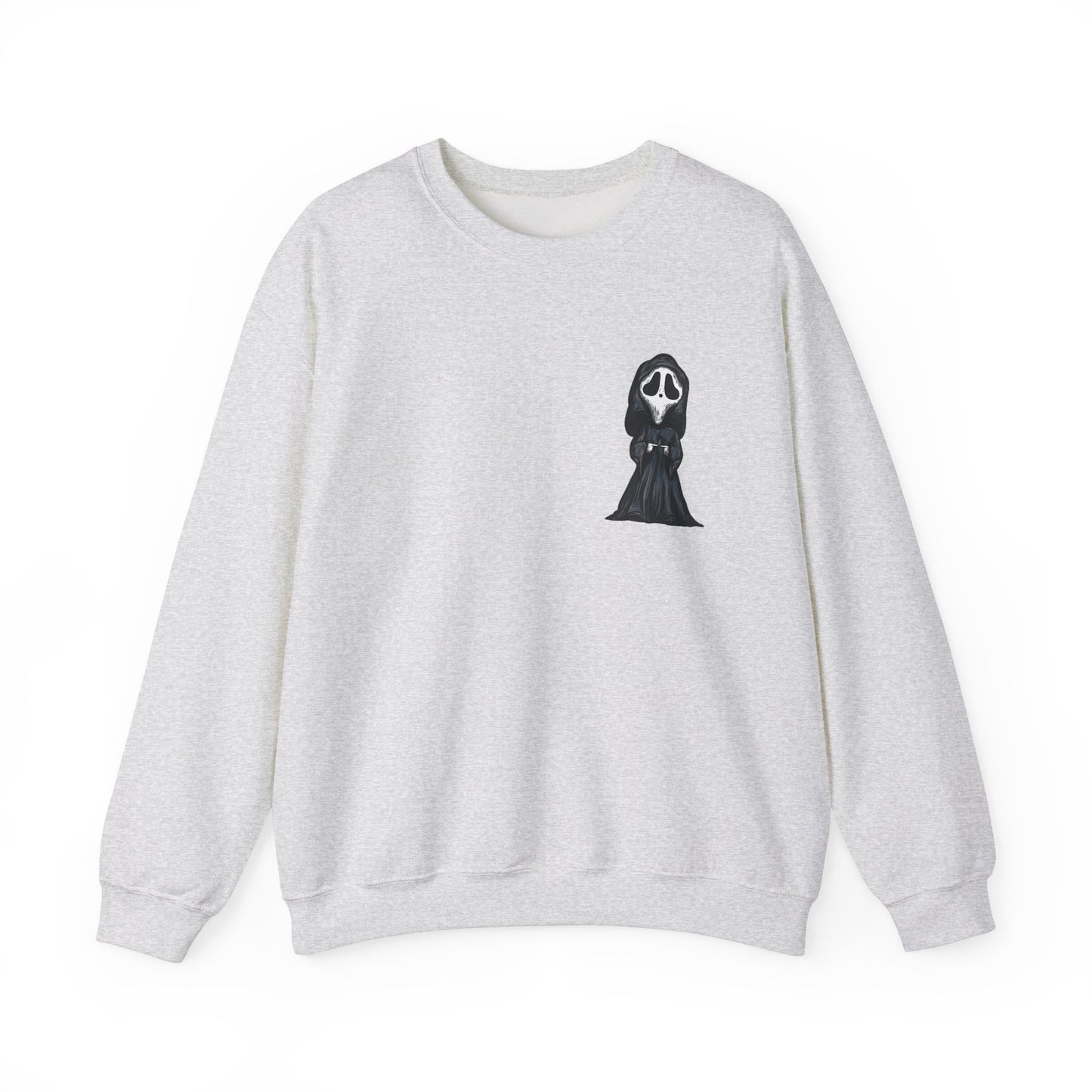 Cute Horror Character Sweatshirt - Spooky Horror Design, Halloween Jumper, Scary Graphic Pullover, Creepy Creature Sweater, Haunted Apparel