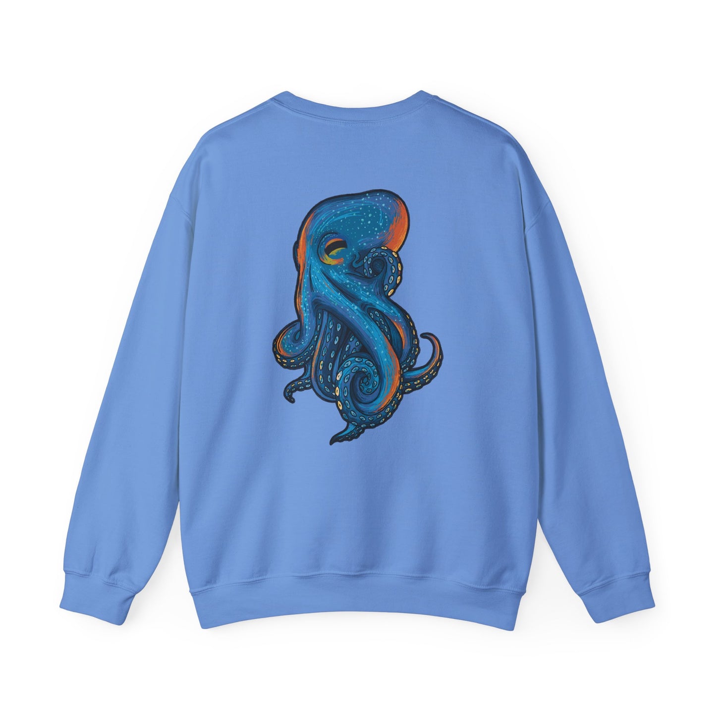 Octopus Sweatshirt, Sea Creature Design, Colorful Pullover, Ocean Lover Gift, Hand Drawn Design