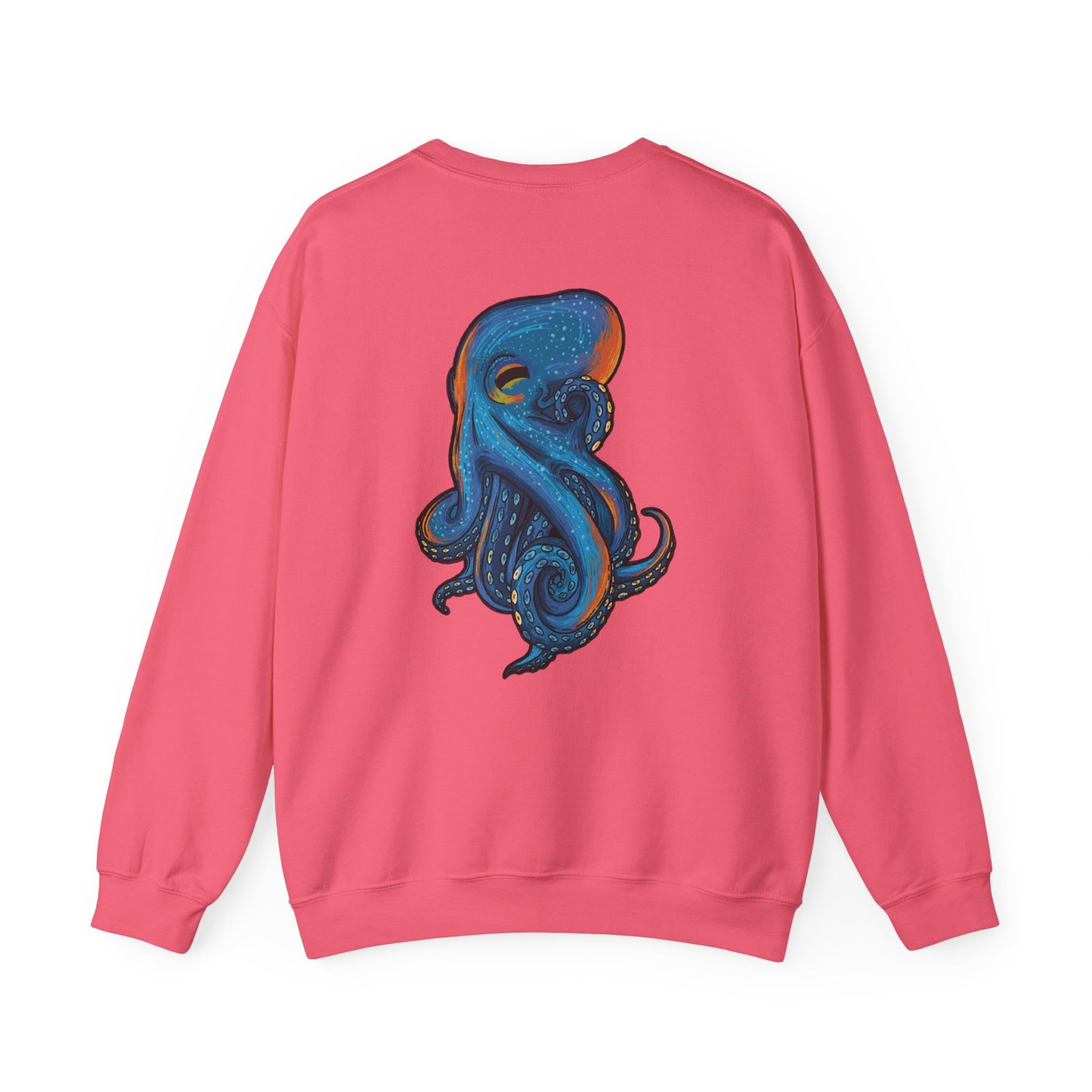 Octopus Sweatshirt, Sea Creature Design, Colorful Pullover, Ocean Lover Gift, Hand Drawn Design