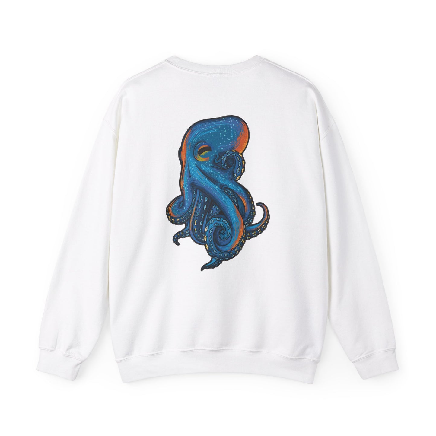 Octopus Sweatshirt, Sea Creature Design, Colorful Pullover, Ocean Lover Gift, Hand Drawn Design