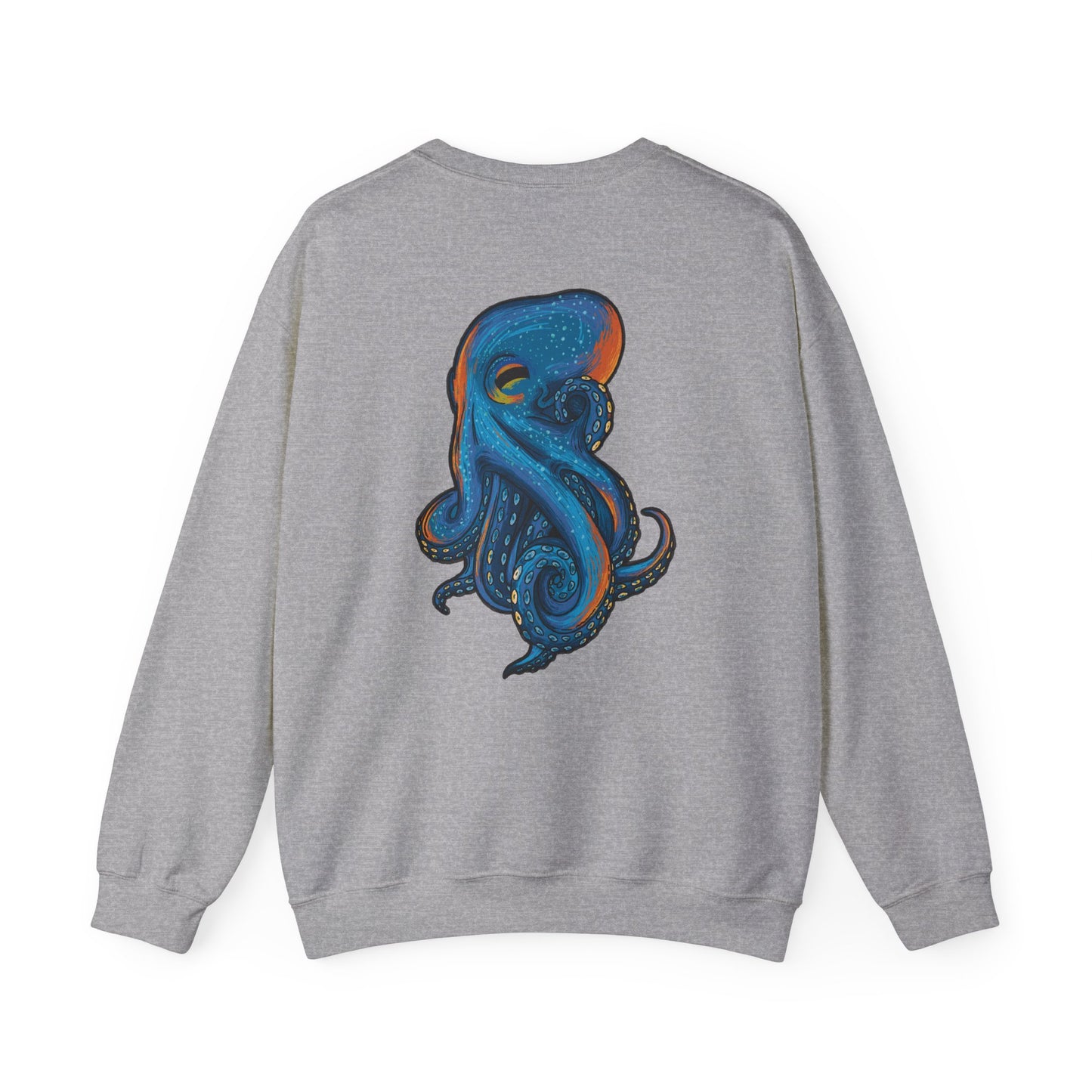 Octopus Sweatshirt, Sea Creature Design, Colorful Pullover, Ocean Lover Gift, Hand Drawn Design