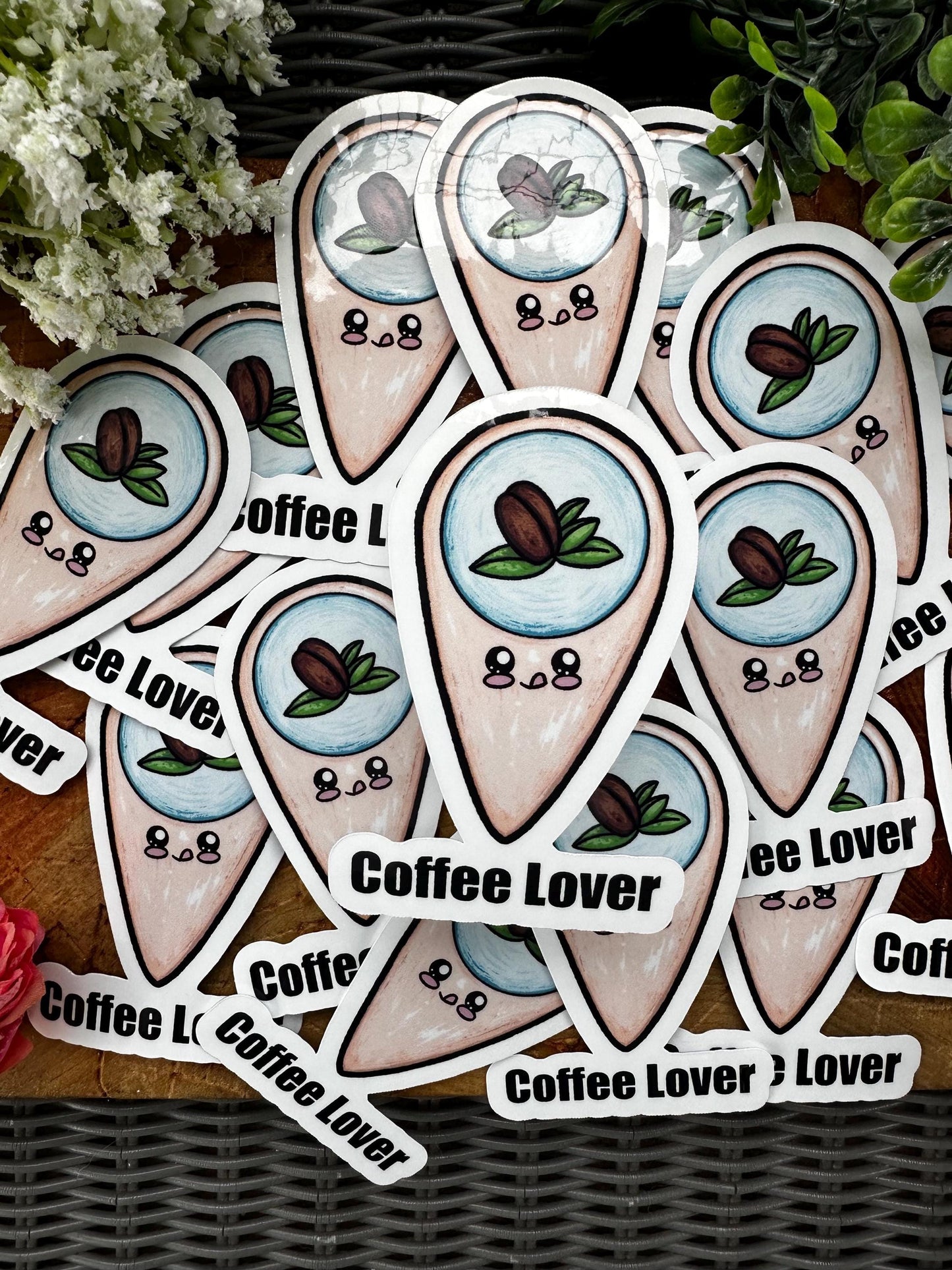 Coffee Lover Sticker, Journaling Sticker, Fun Gift, Water Bottle Sticker, Funny Sticker, Great for Decorating, Cute Stickers, Gift