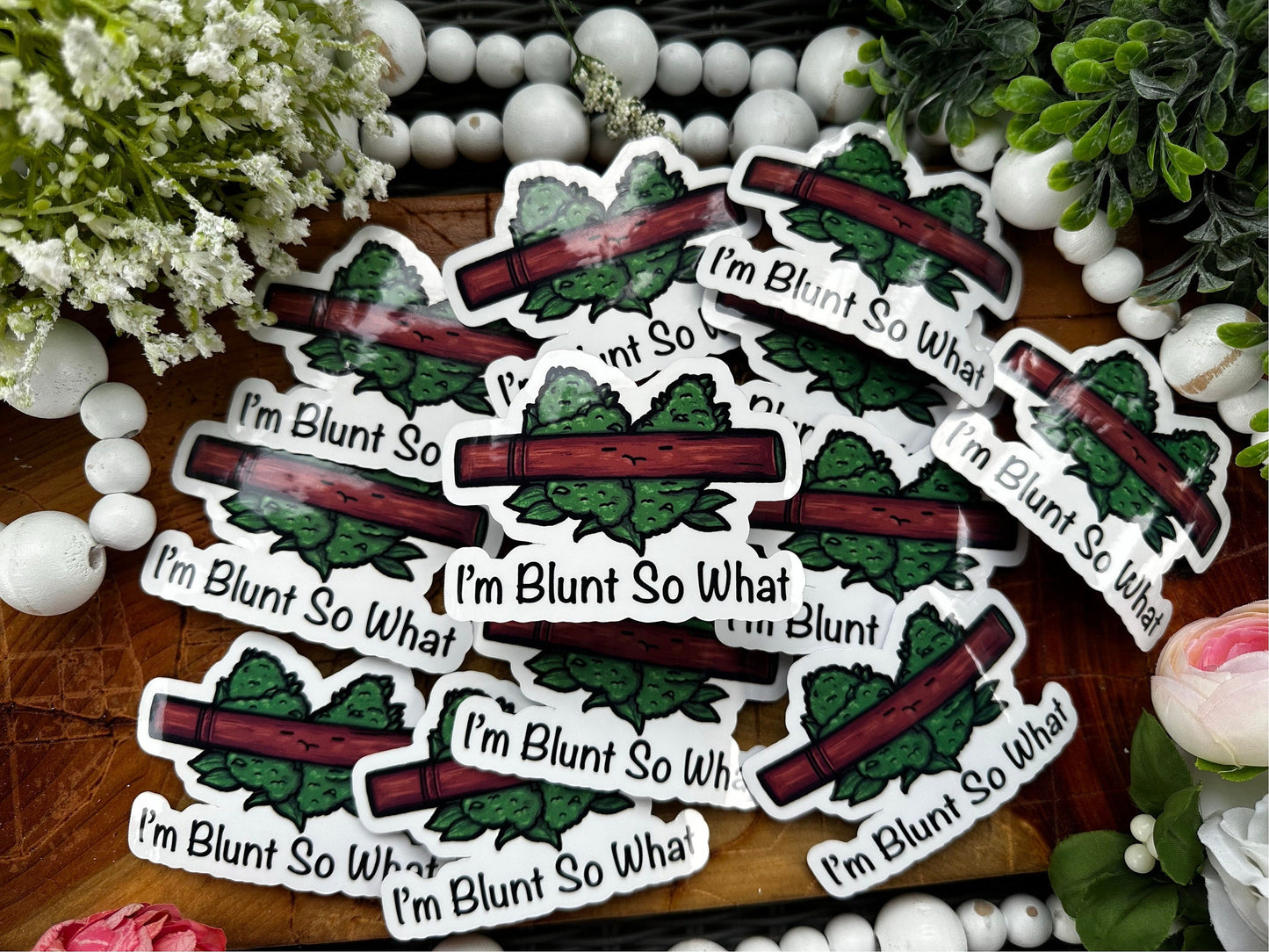 I’m Blunt So What Sticker, Journaling Sticker, Fun Gift for Everyone, Water Bottle Stickers, Plant Sticker, Great for Decorating, Gift Ideas