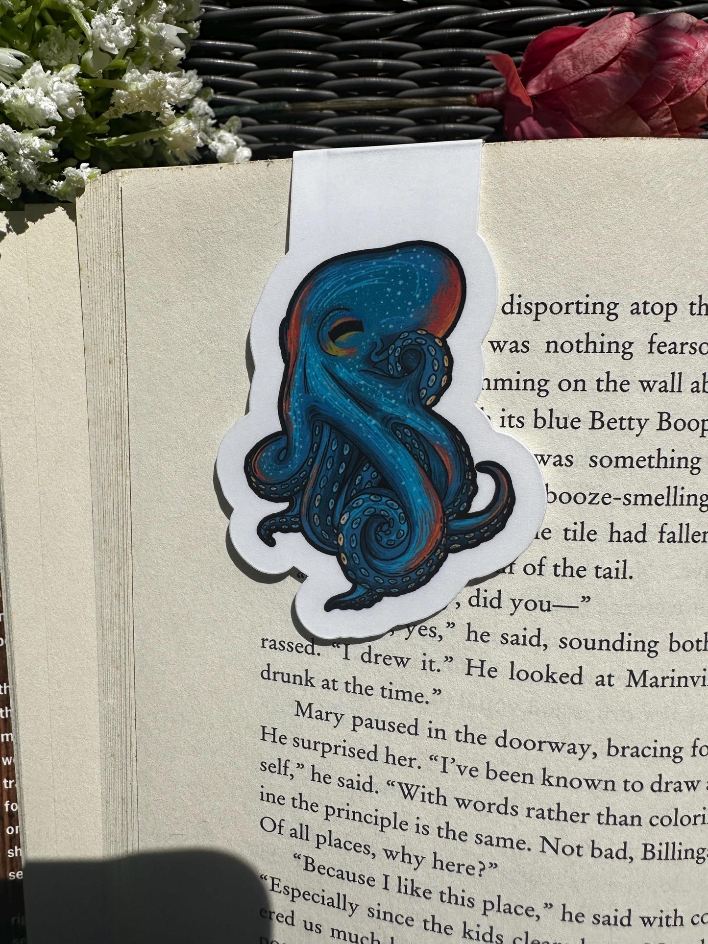 Colorful Octopus Magnetic Bookmark, Bookmark, Sea Creature Themed, Book Accessories, Gift For Reader, Planner Accessories