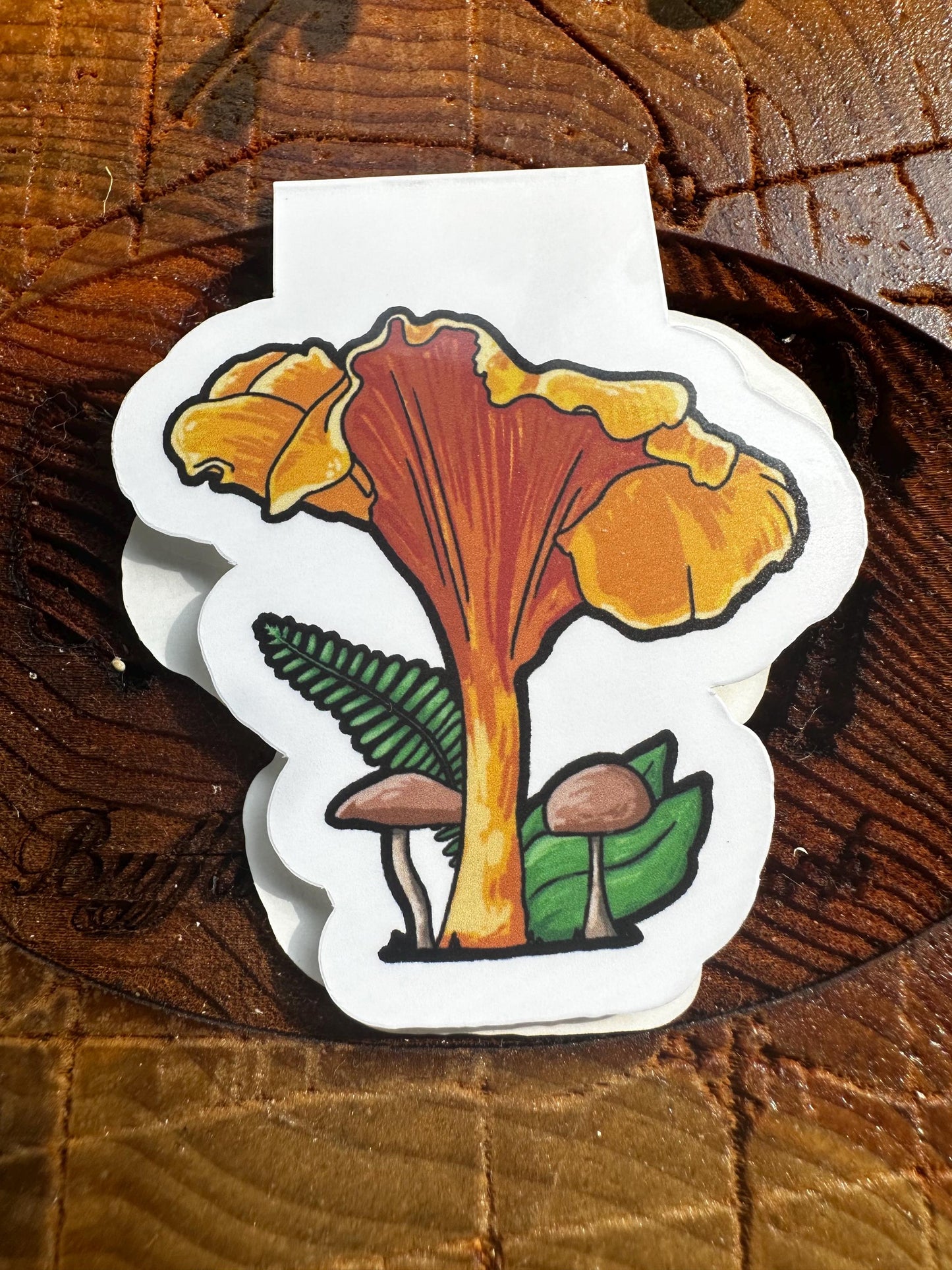 Vibrant Yellow & Orange Mushroom Magnetic Bookmark, Bookmark, Mushroom Themed, Book Accessories, Gift For Reader, Planner Accessories, Cozy