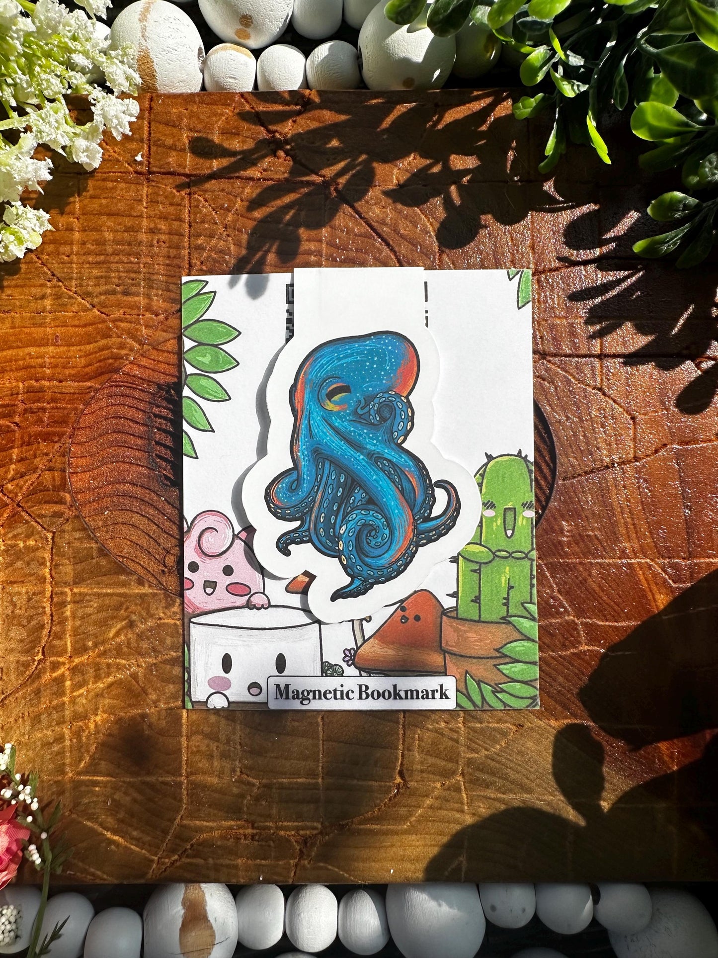 Colorful Octopus Magnetic Bookmark, Bookmark, Sea Creature Themed, Book Accessories, Gift For Reader, Planner Accessories