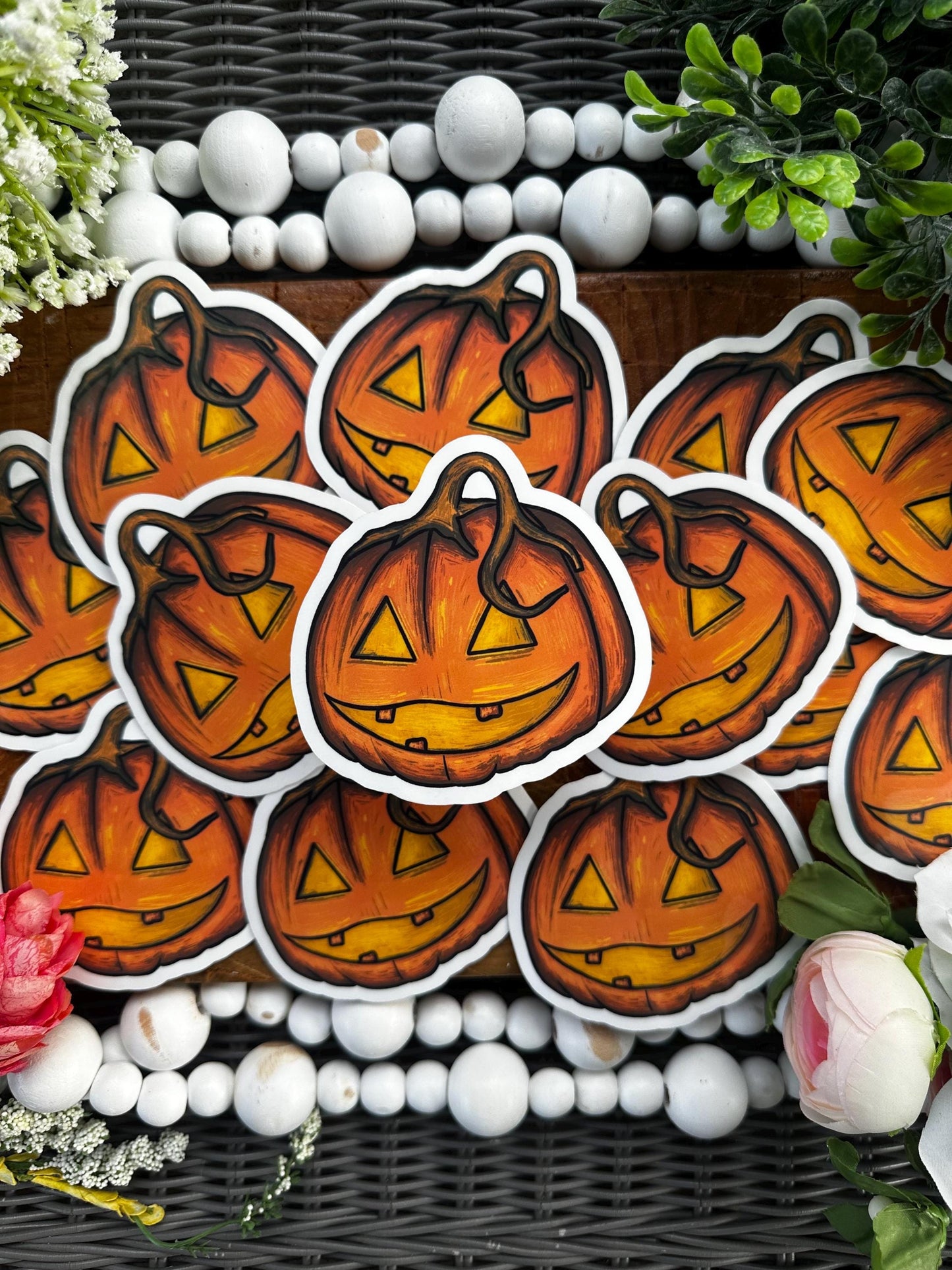 Cute Pumpkin Sticker, Journaling Sticker, Fun Halloween Theme, Pumpkin Spice, Waterbottle  Stickers, Cozy Stickers, Great Decoration.