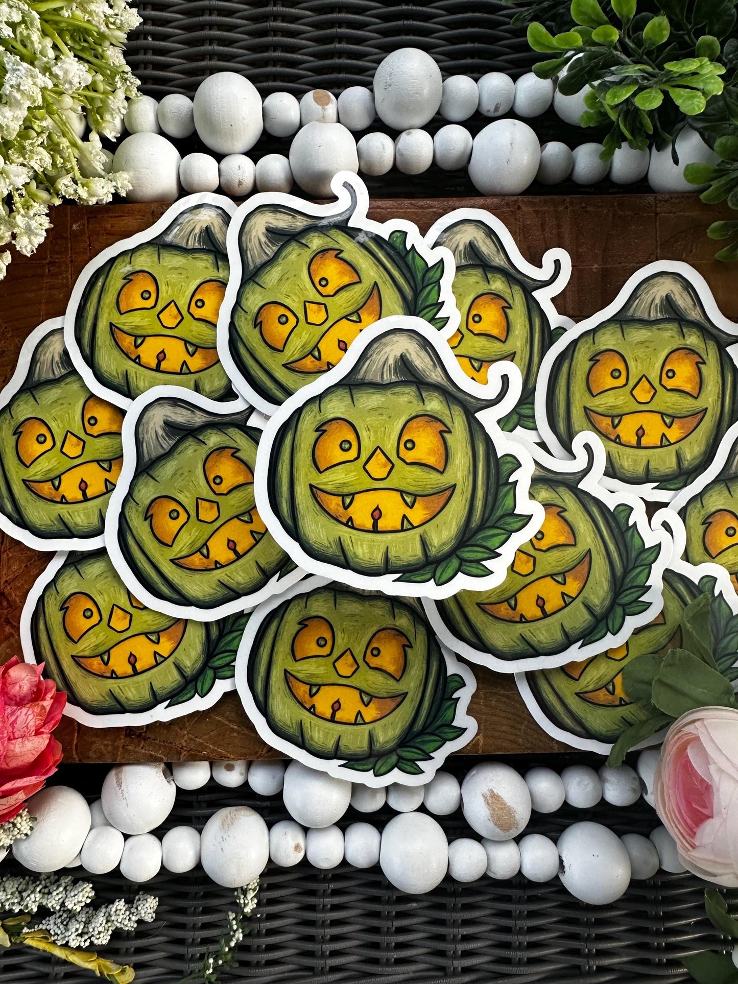 Sweet Happy Pumpkin Sticker, Journaling Sticker, Fun Halloween Theme, Pumpkin Spice, Waterbottle  Stickers, Cozy Stickers, Great Decoration.