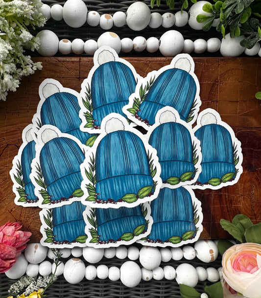 Winter KnitHat Sticker, Journaling Sticker, Fun Gift for Everyone, Great for Decorating, Planner Sticker, Holidays, Winter Vibes